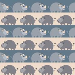 African animals seamless pattern.