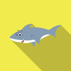 Isolated object of sea and animal symbol. Collection of sea and marine stock vector illustration.