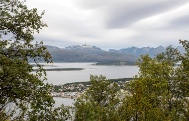 Aerial view of Bodo in Norway