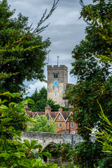 Aylesford Church near Maidstone in Kent. The oldest part of the church (the base of the tower) is...