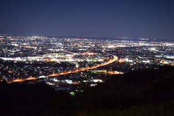 Obraz premium 笛吹段公園 夜景