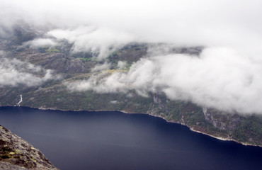 Mountains in the south of Norway on a sunny day.