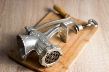 Old meat grinder, mincer