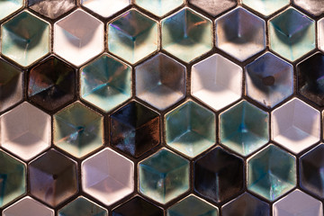 Coulered Hexagons Pattern