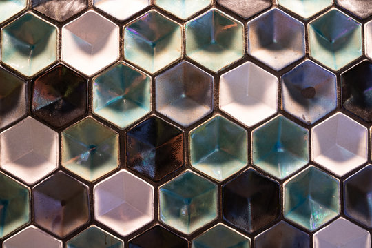Coulered Hexagons Pattern © Thomas