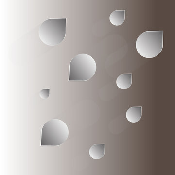 3d on a brown background/In the picture, a dark background with 3D light-colored images with strokes. Gradient picture, can be used for the background, for the screen saver, for presentation.