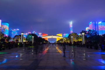 深セン市福田区 夜景