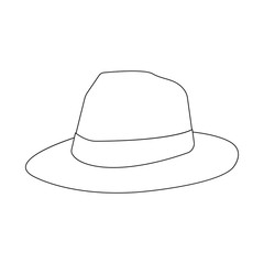 Vector illustration of headgear and cap symbol. Collection of headgear and accessory stock symbol for web.