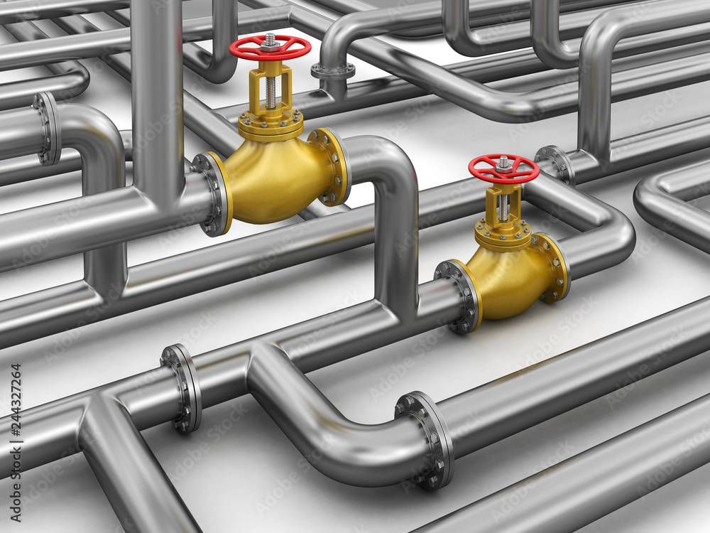 Poster pipeline. image with clipping path