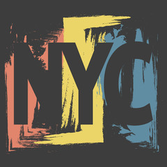 New York Sport wear  typography, print,  emblem, vector illustration. For t-shirt or other uses.