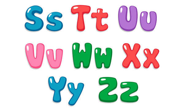 Candy color kid font part 3