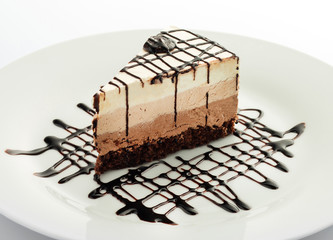 cake isolated on white