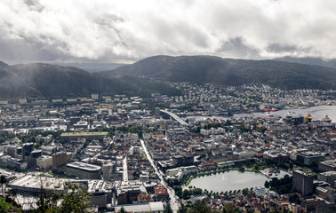 Fototapeta na wymiar Aerial view of Stavanger in Norway