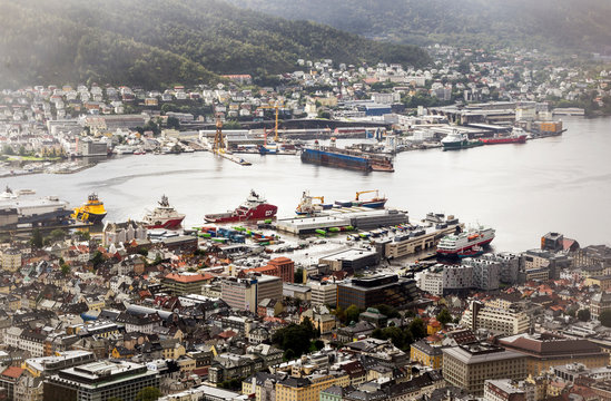 Aerial View Of Stavanger In Norway