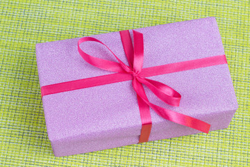 Women's gift on a green background.