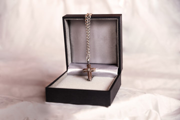 Kreuz Halskette Silber