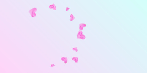 Hearts of confetti for valentines day