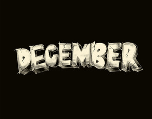December design lettering