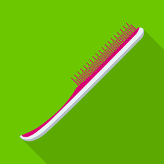 Vector design of brush and hair symbol. Collection of brush and hairbrush stock symbol for web.