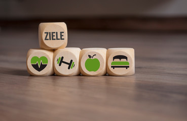 würfel mit persönlichen zielen