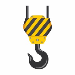 Vector illustration of a web icons - crane hook color