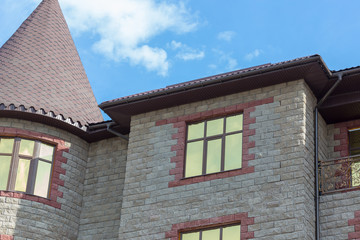Manor Tower on a background of blue sky