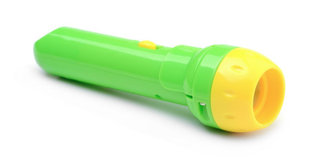 Flashlight isolated on white background