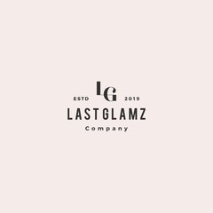 LG letter logo hipster vintage retro monogram lettermark vector icon