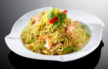 Delicious Hong Kong food, fried noodles