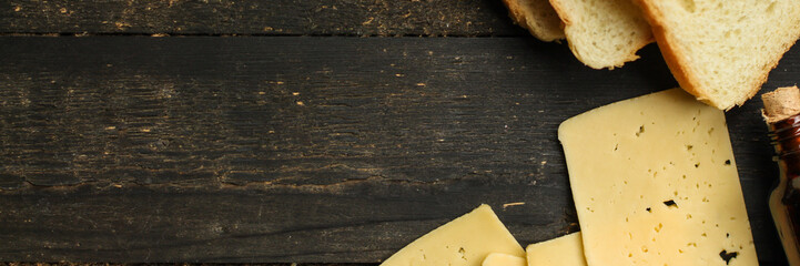 cheese, sandwich, mint, bread (delicious snack). Top. Food background