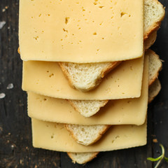 cheese, sandwich, mint, bread (delicious snack). Top. Food background