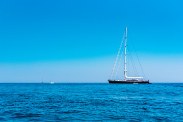 Boat in Mediterranean Sea