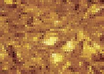 abstract golden scales background with geometric shapes
