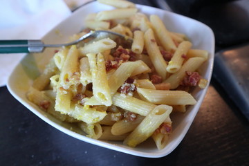 Carbonara, italian food