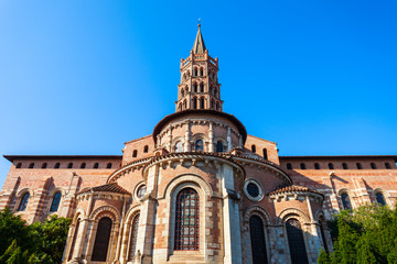 Fototapeta na wymiar Basilica Saint Sernin church, Toulouse