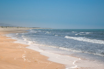 Deserted sandy beach of Patara with a length of 20 km. At the beginning of the season, when there are no tourists