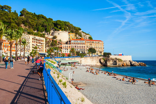 Plage Blue Beach in Nice, France