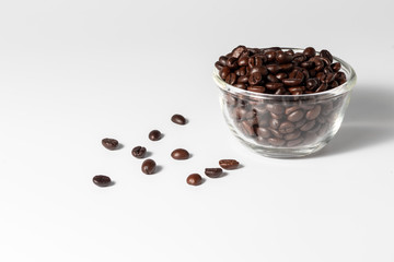 coffee beans in a cup