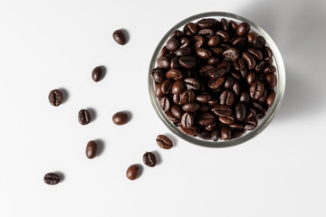 coffee beans in a cup