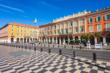 Deurstickers Nice Place Massena-plein in Nice