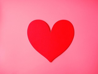 two hearts on white background