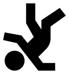 Fall Over Fail Vector Icon.eps