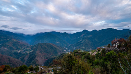 Obraz premium Nature landscape background of mountain view from Taiwan 5