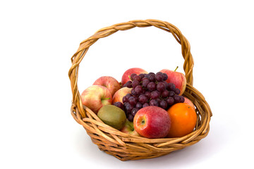 fresh fruits in a basket