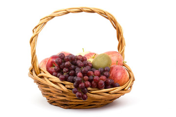 fresh fruits in a basket