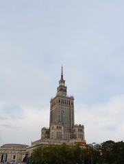 Fototapeta na wymiar palace of Warsaw in Poland