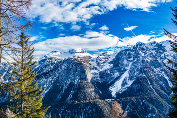 View on the mountains in Folgarida, Trentino Alto Adige - Italy