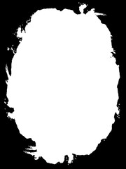 Fototapeta premium Abstract Decorative Black & White Edge. Type Text Inside, Use as Overlay or for Layer Mask 