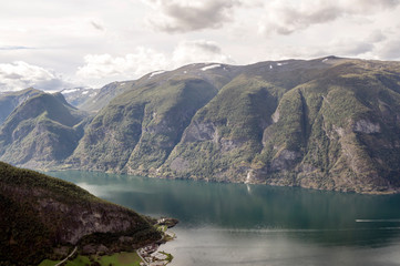 Fjords in the south of Norway on a sunny day