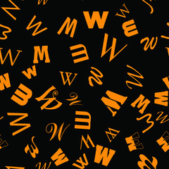 www network and education, school concept. Seamless vector EPS 10 pattern. Flat style